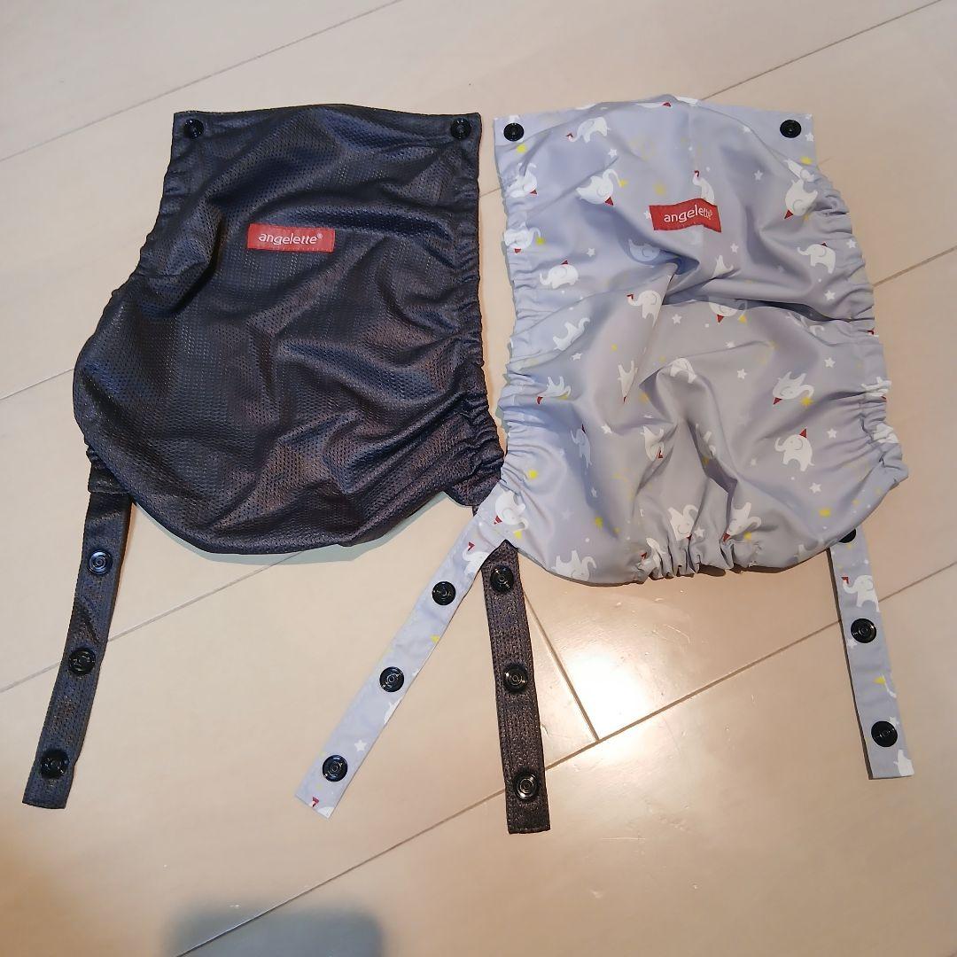 アンジェレッテ ベビーキャリアオン ヒップシート 抱っこ紐 チャコールグレー