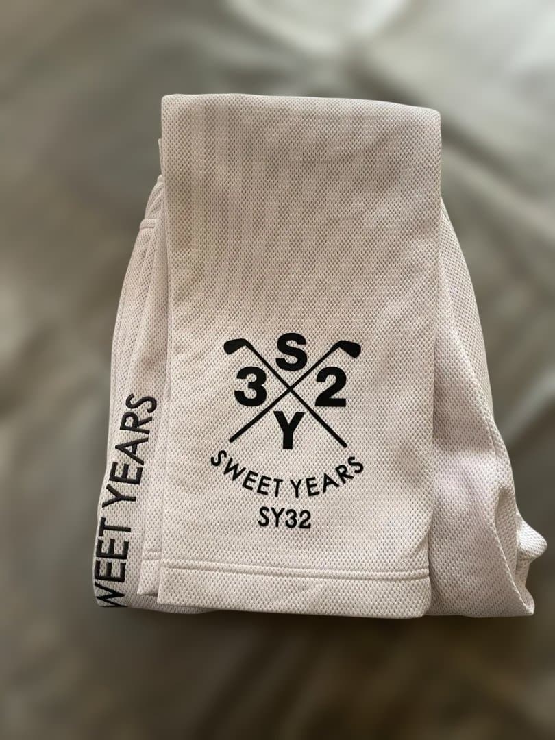 SY32　SWEET YEARS メッシュホワイトパンツ Lサイズ