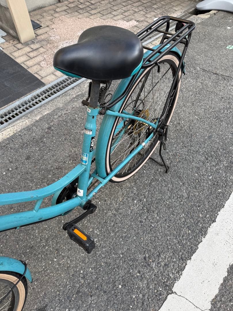 154 自転車 大阪市 【引取り限定】 美品 27インチ 変速付き