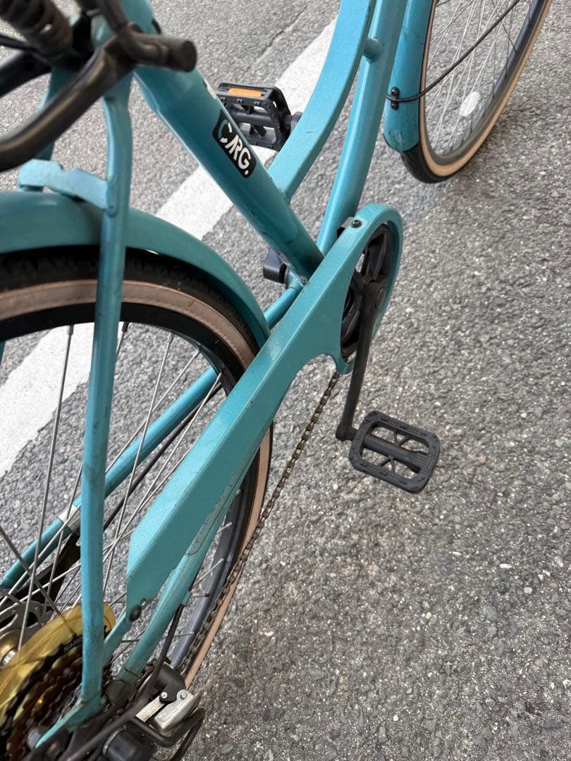 154 自転車 大阪市 【引取り限定】 美品 27インチ 変速付き