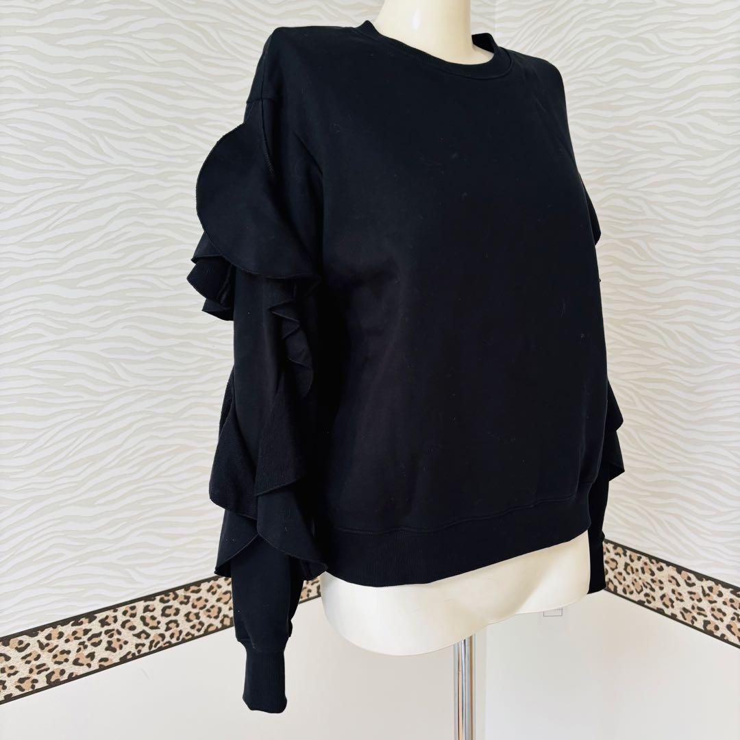 新品タグ付き　KEITA MARUYAMA ケイタマルヤマ　フリルスウェット　黒