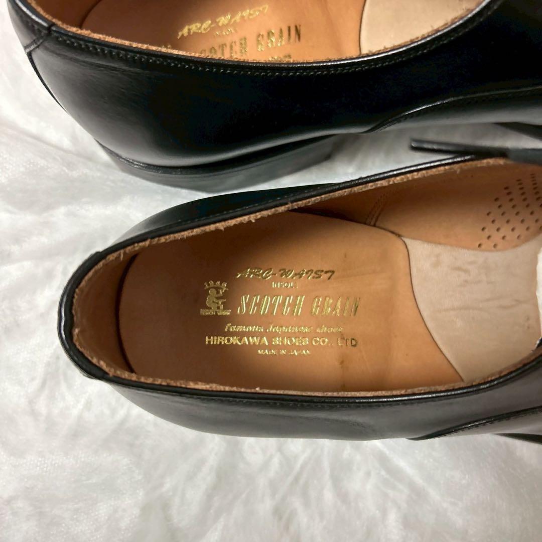 極美品✨スコッチグレイン　ビジネスシューズ　H−9106　ブラック