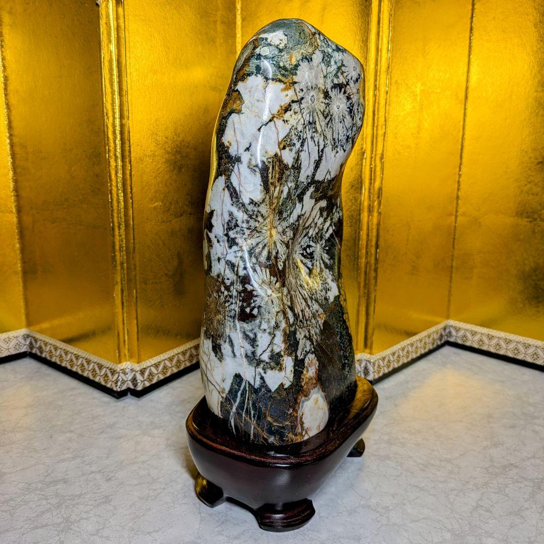 菊花石 岐阜県根尾谷産4.0㌔ 鑑賞石 観賞石 水石 盆石 鉱物 天然石 置物