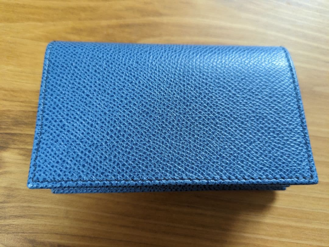 フェラガモ　ブルー　レザー　カード入れ　名刺入れ 　Ferragamo