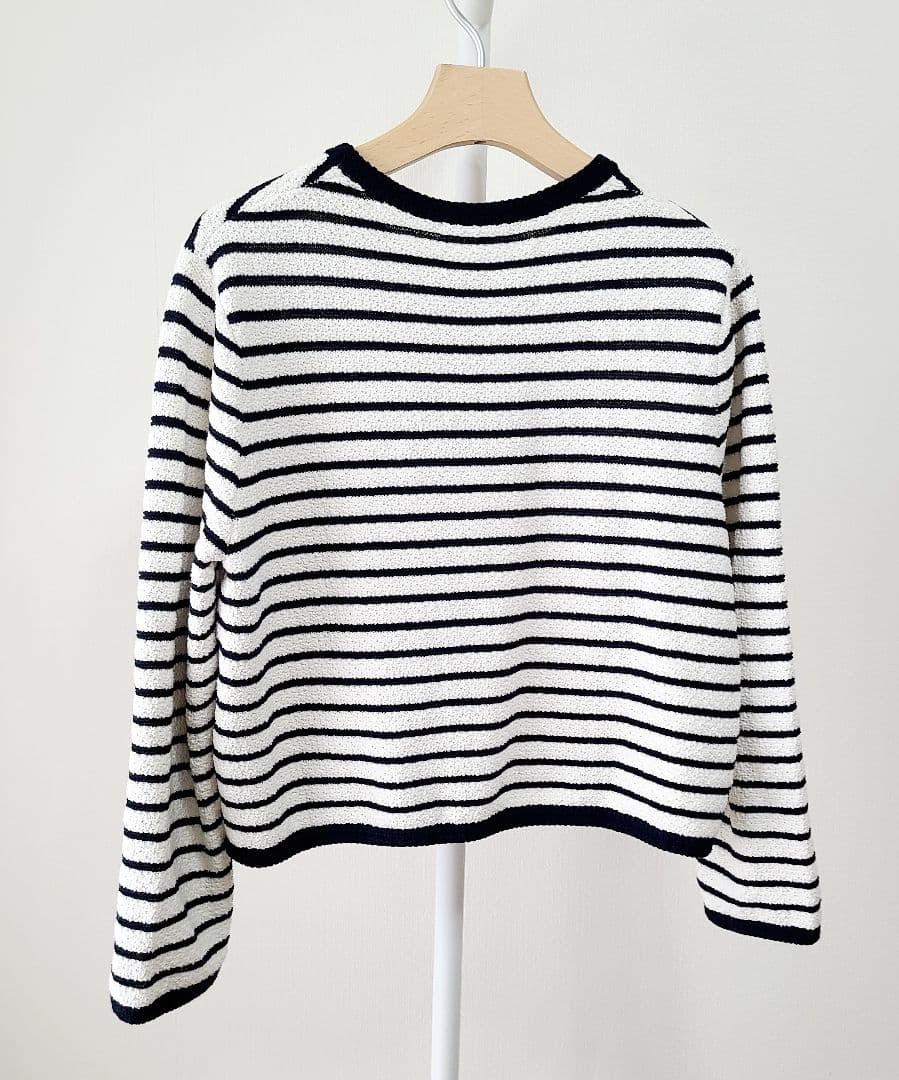 23区 ボーダーニットジャケット