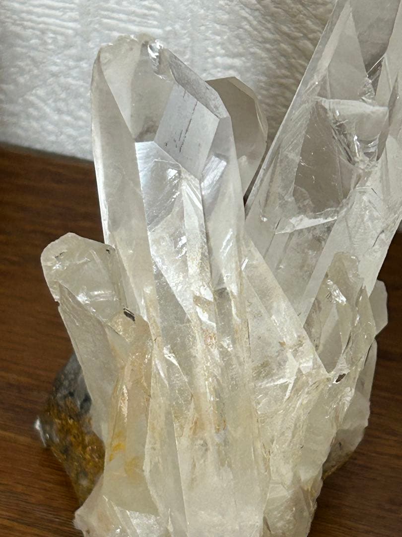 クリアクォーツ　クラスター　天然石　ブラジル産　置物