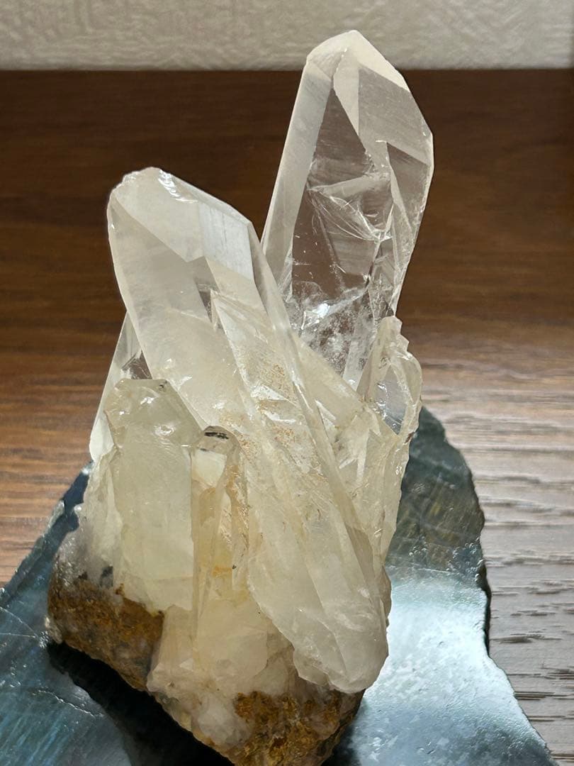 クリアクォーツ　クラスター　天然石　ブラジル産　置物