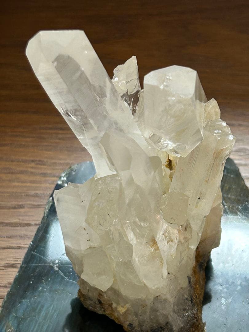 クリアクォーツ　クラスター　天然石　ブラジル産　置物