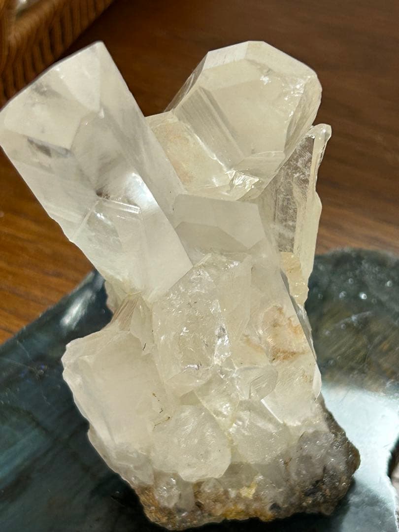 クリアクォーツ　クラスター　天然石　ブラジル産　置物