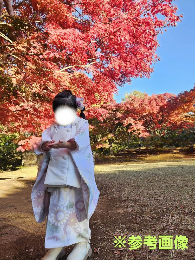 ✨タイムセール✨❀KOHARU❀新品・未使用 ホワイト被布セット 七五三 3歳