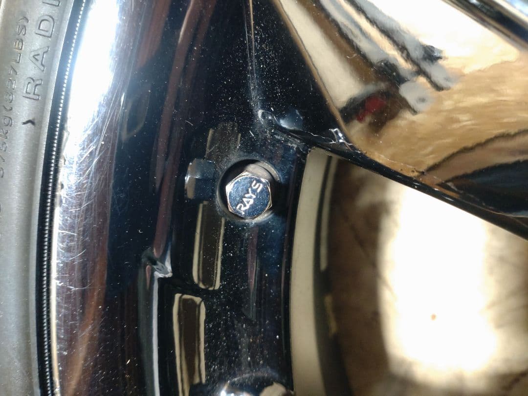 RAYS A/X グリフォニー 夜王BLACK 16インチ ホイールセット 中古