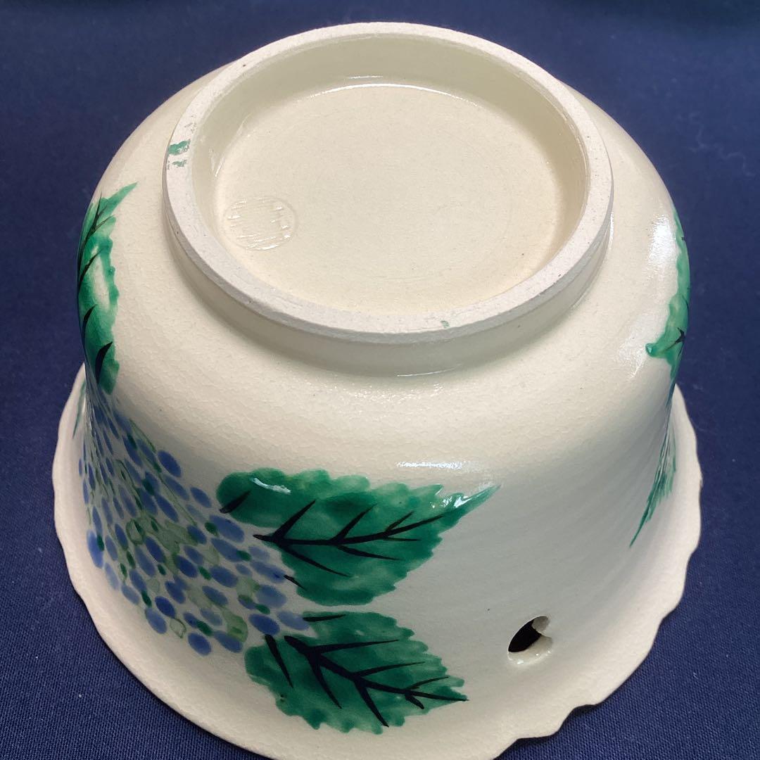 京焼乾山写紫陽花絵向付10客　　新品未使用