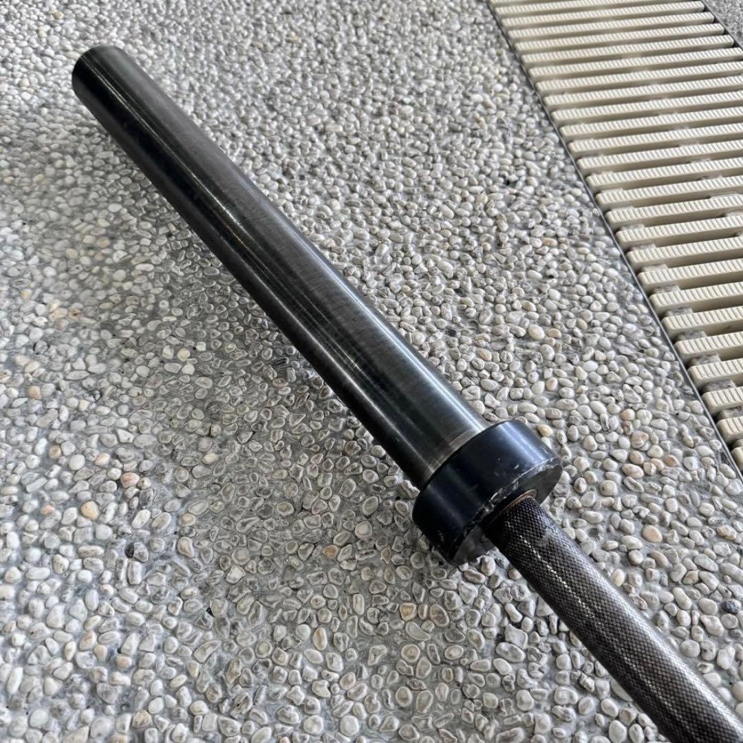 送料込 20kg 高級 オリンピック バーベル 220cmブラックオキサイド