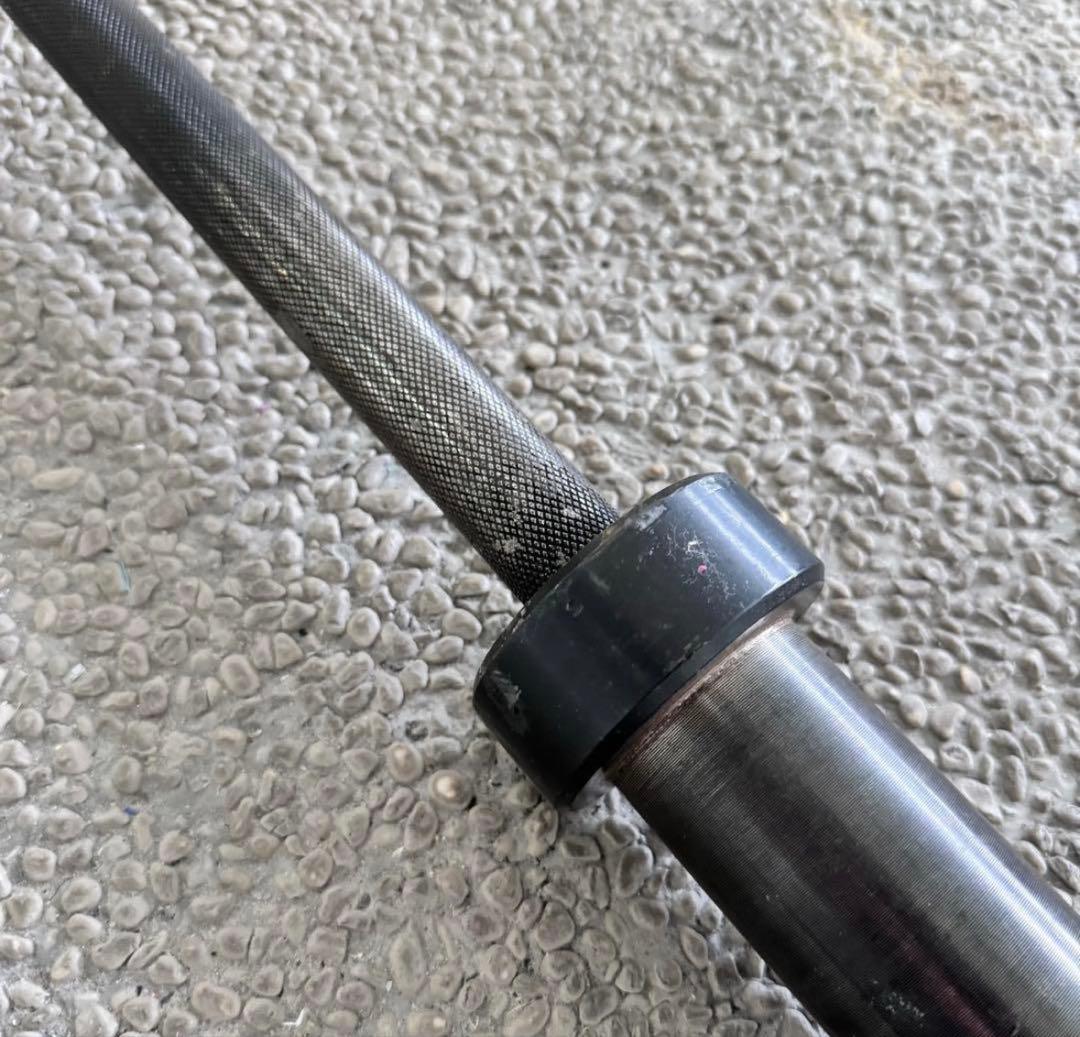 送料込 20kg 高級 オリンピック バーベル 220cmブラックオキサイド