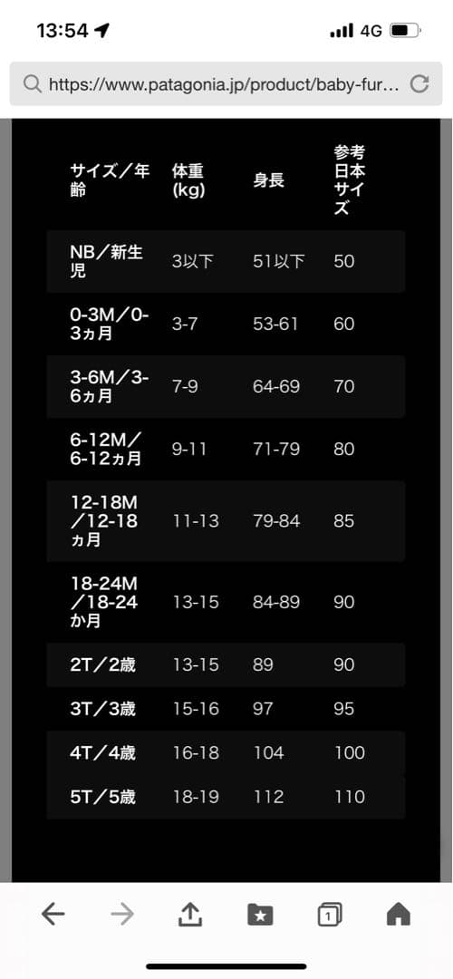 パタゴニア　Patagonia オールインワン　12-18M 雪遊び　スキー