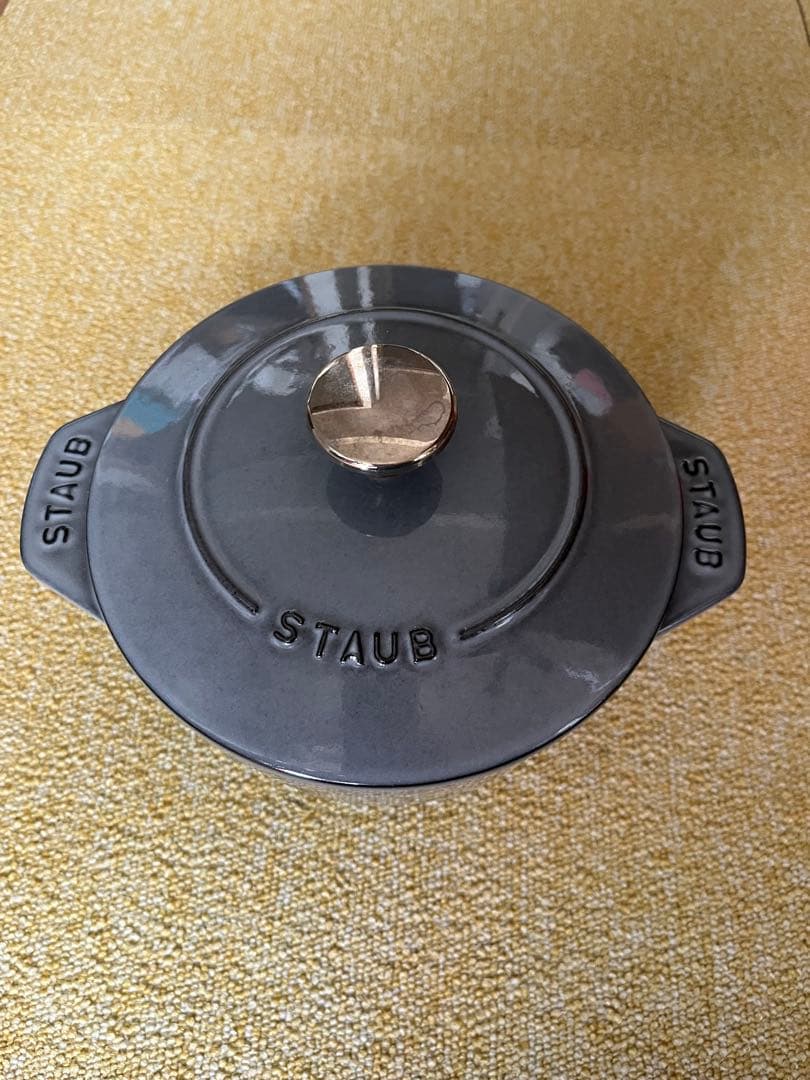STAUB ストウブ ラ ココット デ ゴハン Mサイズ グレー 16センチ