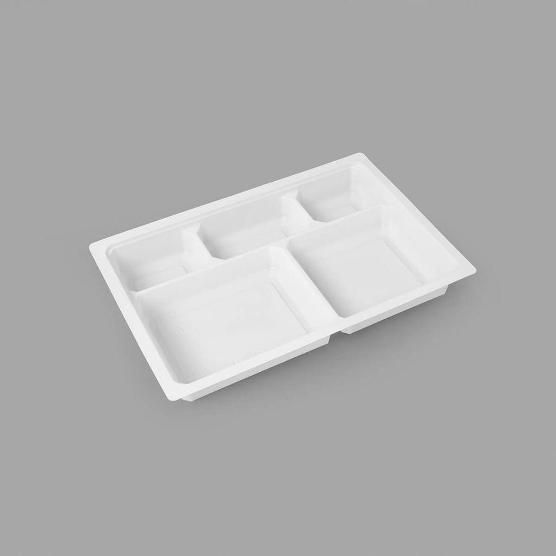 使い捨て仕出し容器　90-60おもひわび/中仕切A白セット　100枚