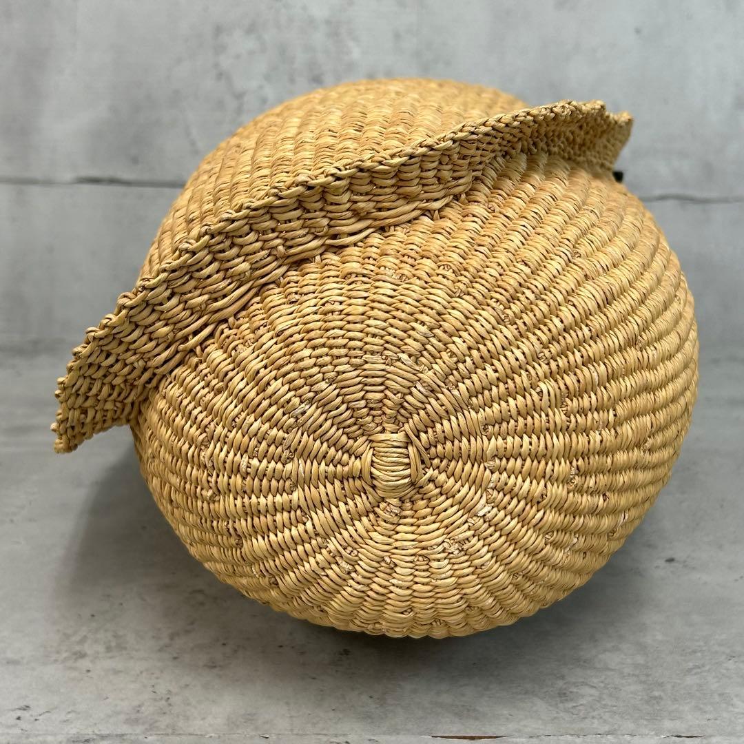 美品 INES BRESSAND RIBBON TAIL バッグ かご バッグ