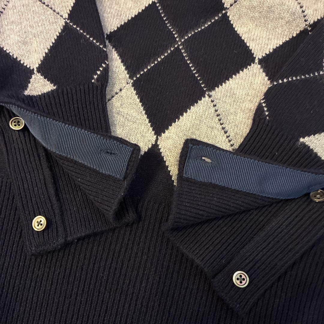 BLACK FLEECE （Thom Browne）カシミア100%アーガイル