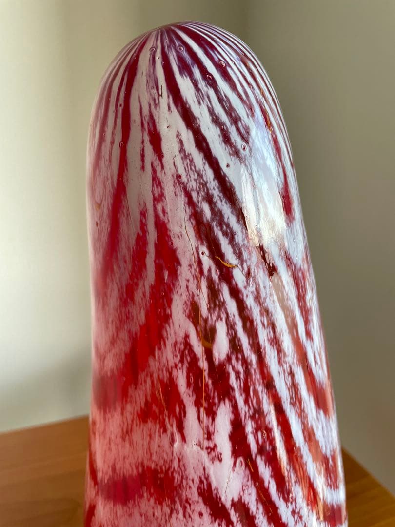 【現品・即購入OK】ガラス花瓶　ガラスオブジェ　フラワーベース　作家物