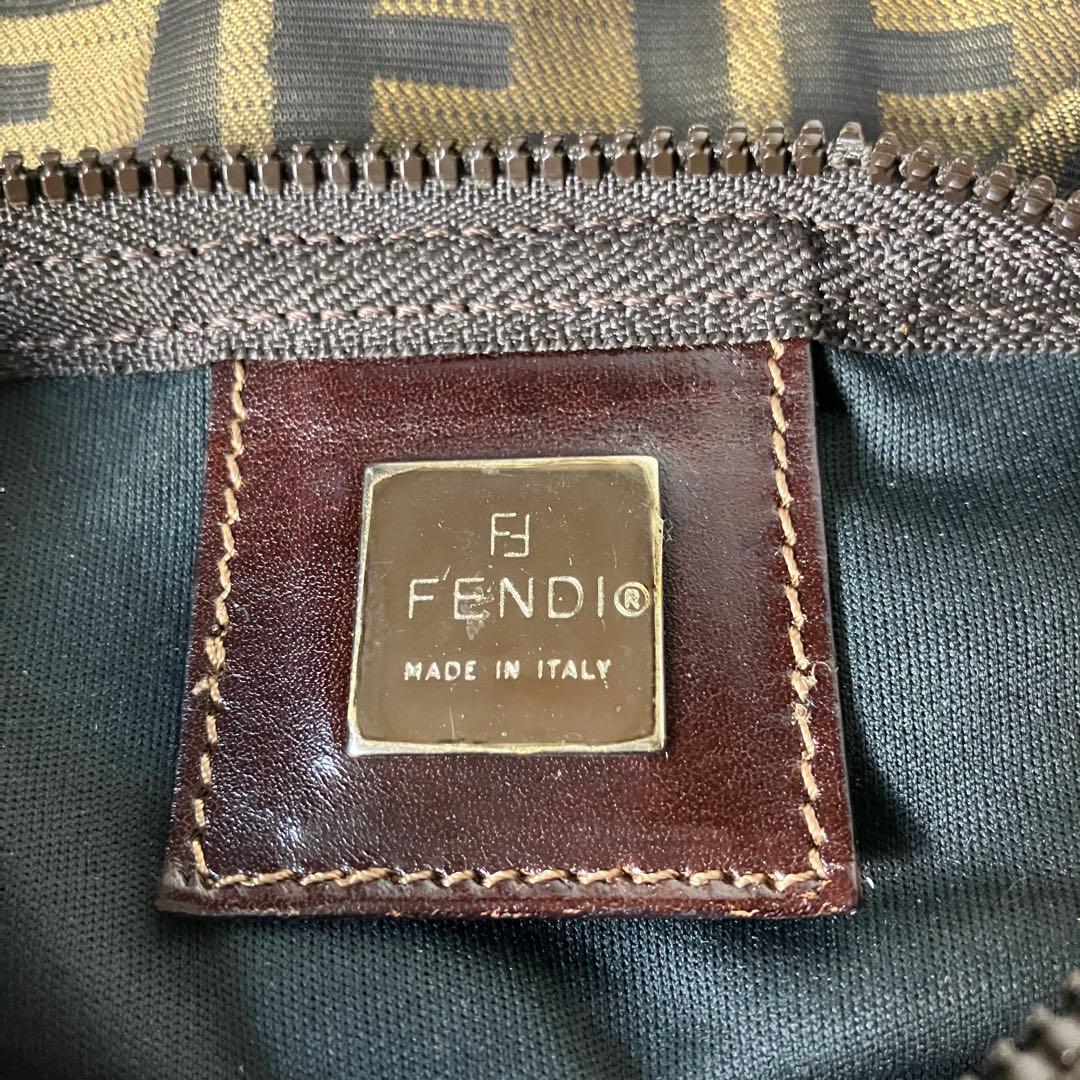 2511-104｜専用｜フェンディ ショルダーバッグ ダークブラウン ズッカ柄