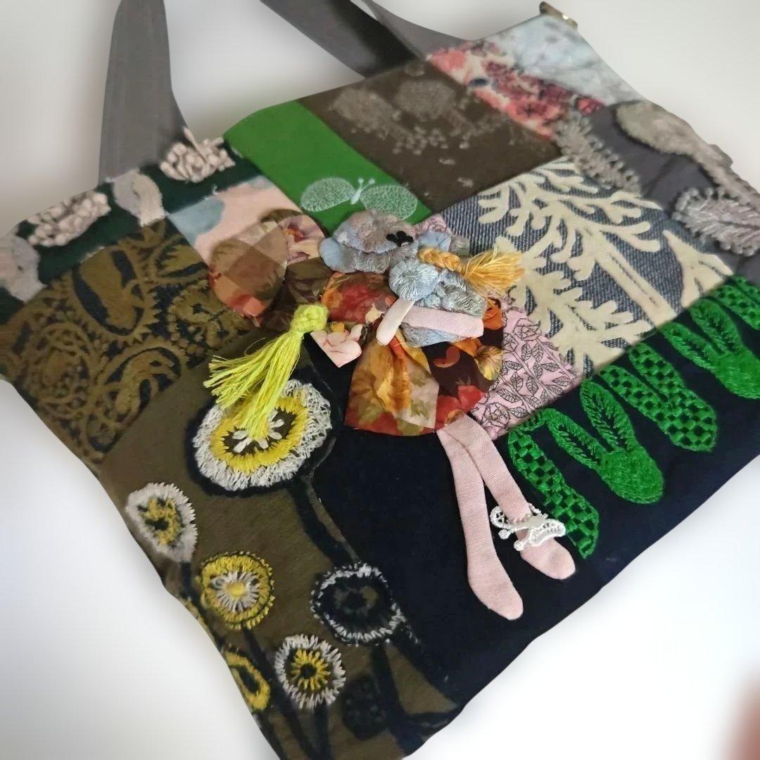 ハンドメイド　ミナペルホネン　スーちゃんバッグ