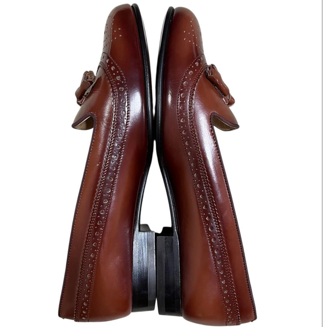 試着程度REGAL 本革 レザー タッセル ローファー ブラウン ウイングチップ