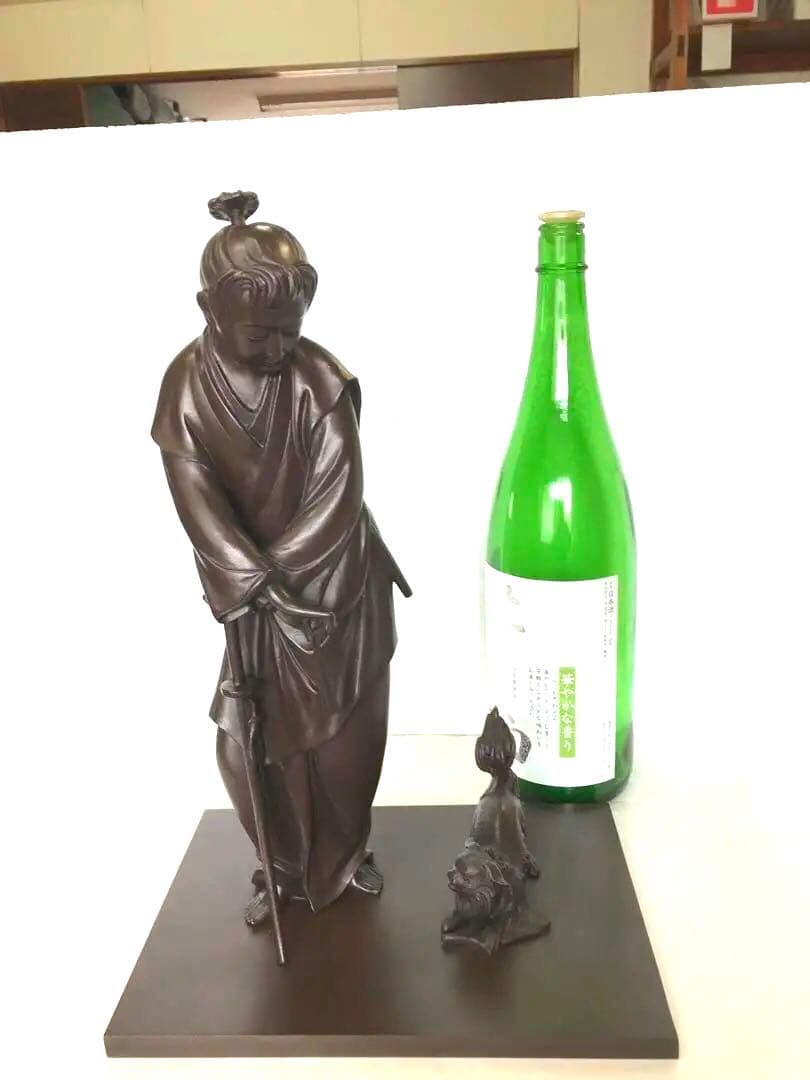 銅製:元禄若衆置物(高村光雲先生原型)