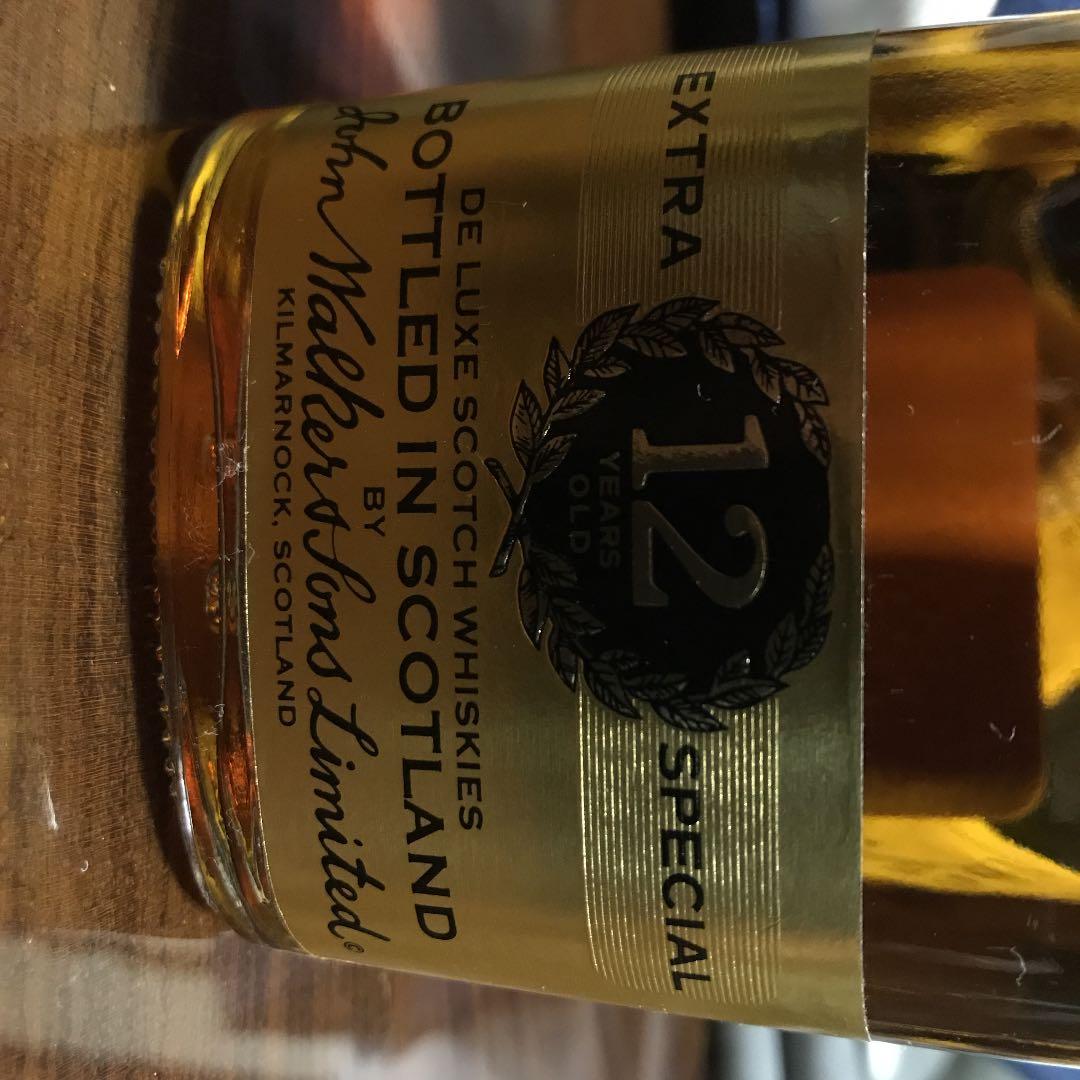 古酒　酒　ウイスキー　ジョニーウォーカー　黒　1980