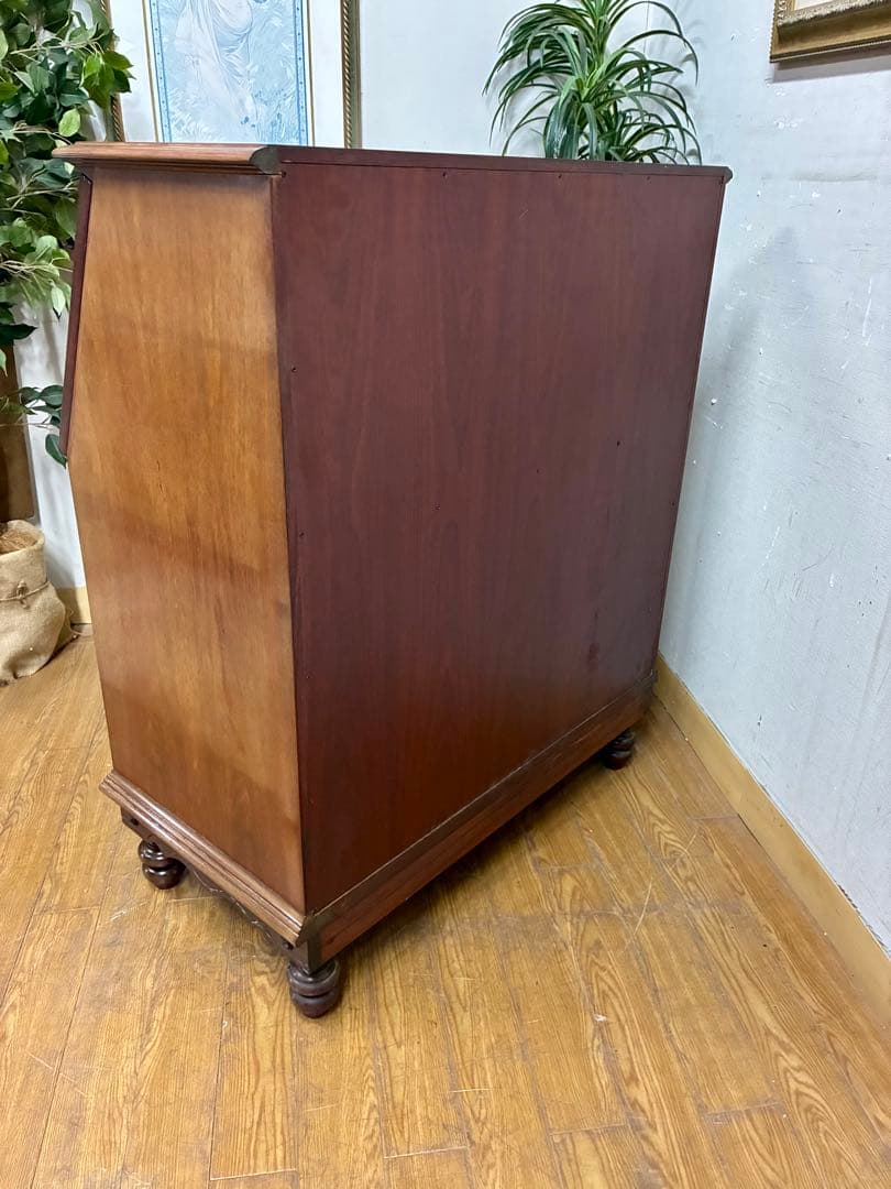 yU☆管394☆英国製☆アンティーク☆ライティングビューロー☆机