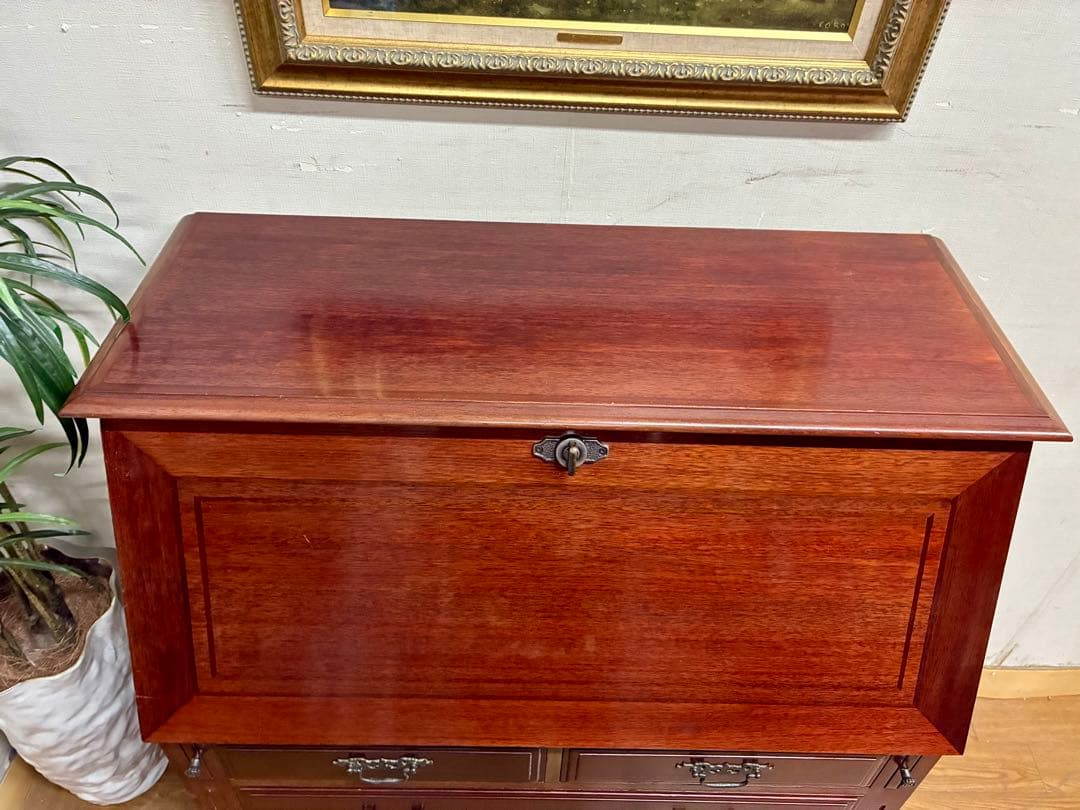 yU☆管394☆英国製☆アンティーク☆ライティングビューロー☆机