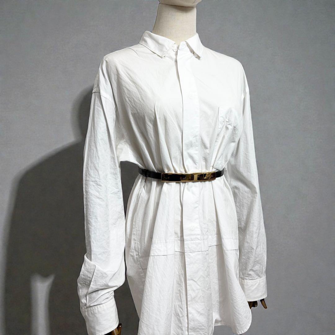 オールドグッチ　ゴールドバックル　エナメルレザー　レディースベルト　GUCCI