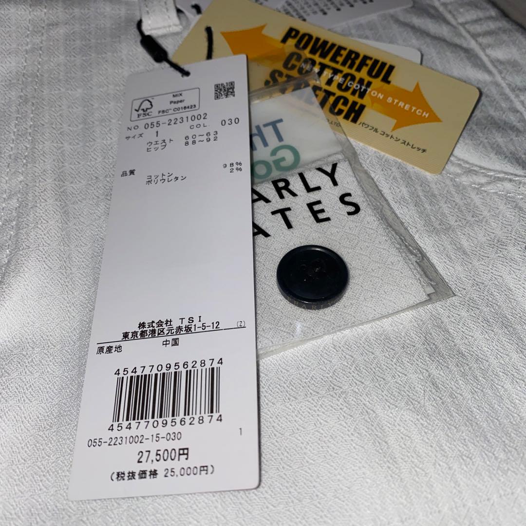 PERLYGATES ストレッチ ドビー変形ダイヤ柄レディースパンツ