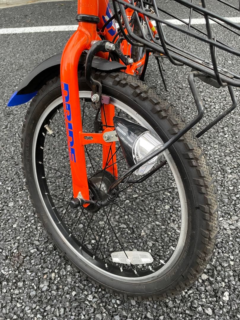 【手渡し限定】キッズ自転車 オレンジ 6段変速 20インチ