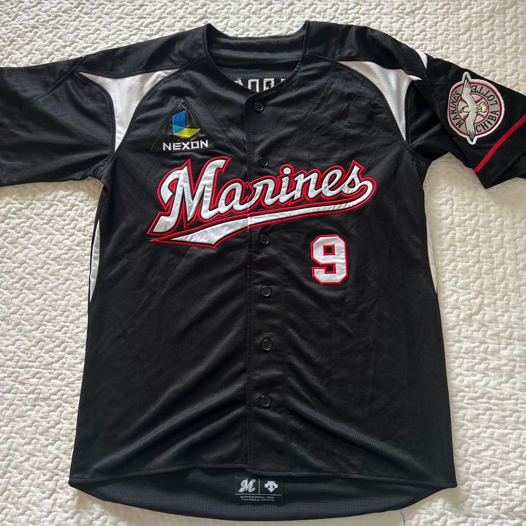 【美品】千葉ロッテマリーンズ 福浦和也 サイン入りユニフォーム ビジター