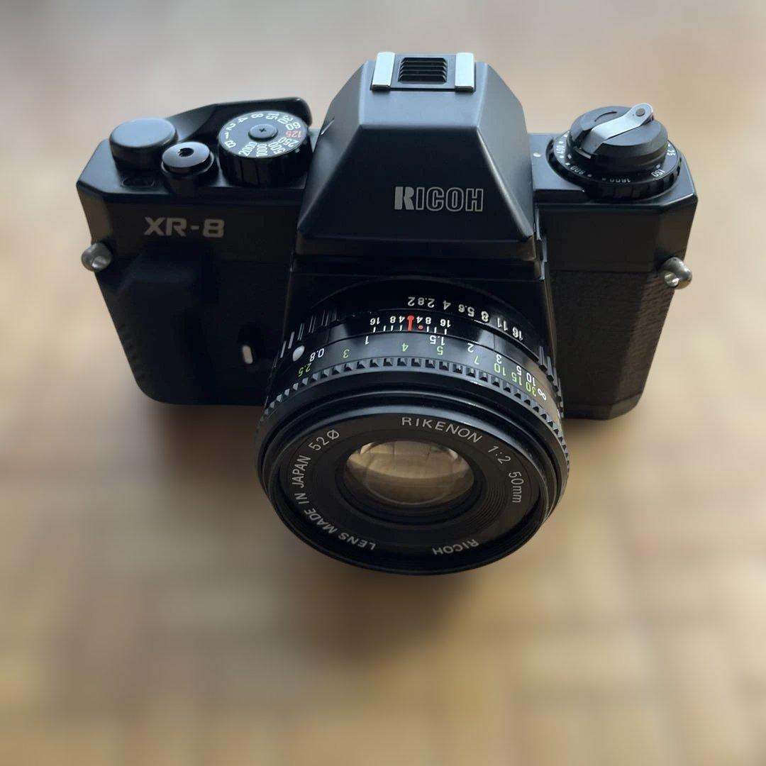 美品 RICOH XR-8 フィルム一眼 箱付 RIKENON 50mm F2