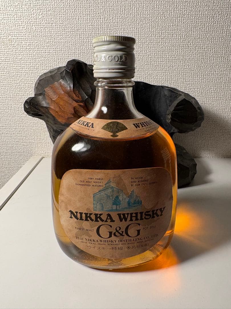 ニッカ G&G 熊の置物 木彫り 親子セット ウイスキー特級