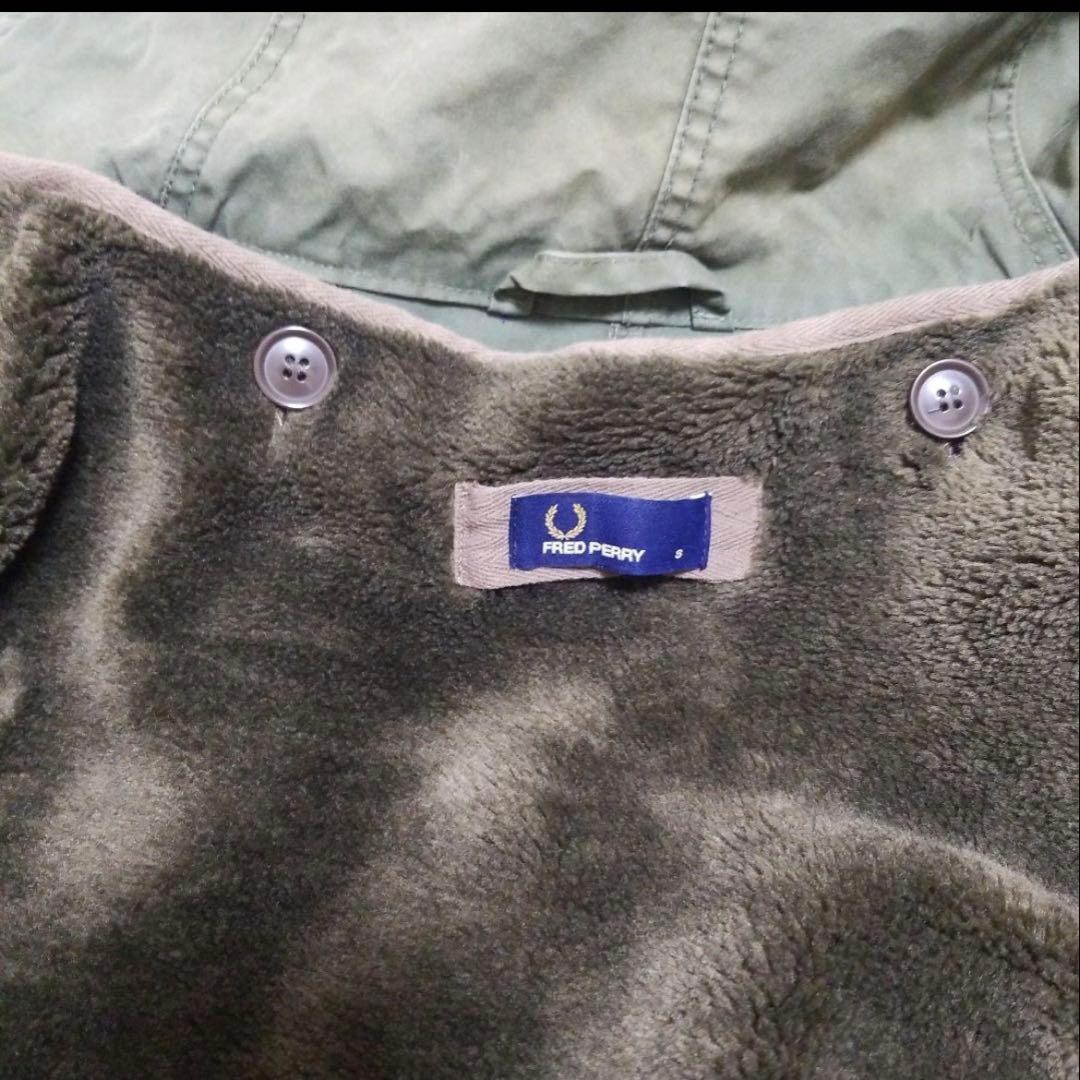 フレッドペリー モッズコート フーテッド ジャケット ライナーつき カーキ