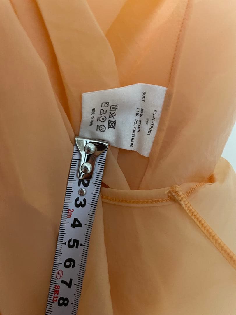 FUMIKA UCHIDAレイヤードクロップドトップ 36オレンジ フミカウチダ