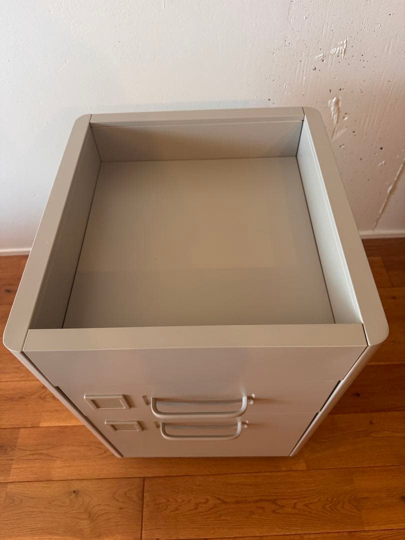 IDÅSEN イドーセン 引き出しユニット キャスター付き ベージュ 中古品