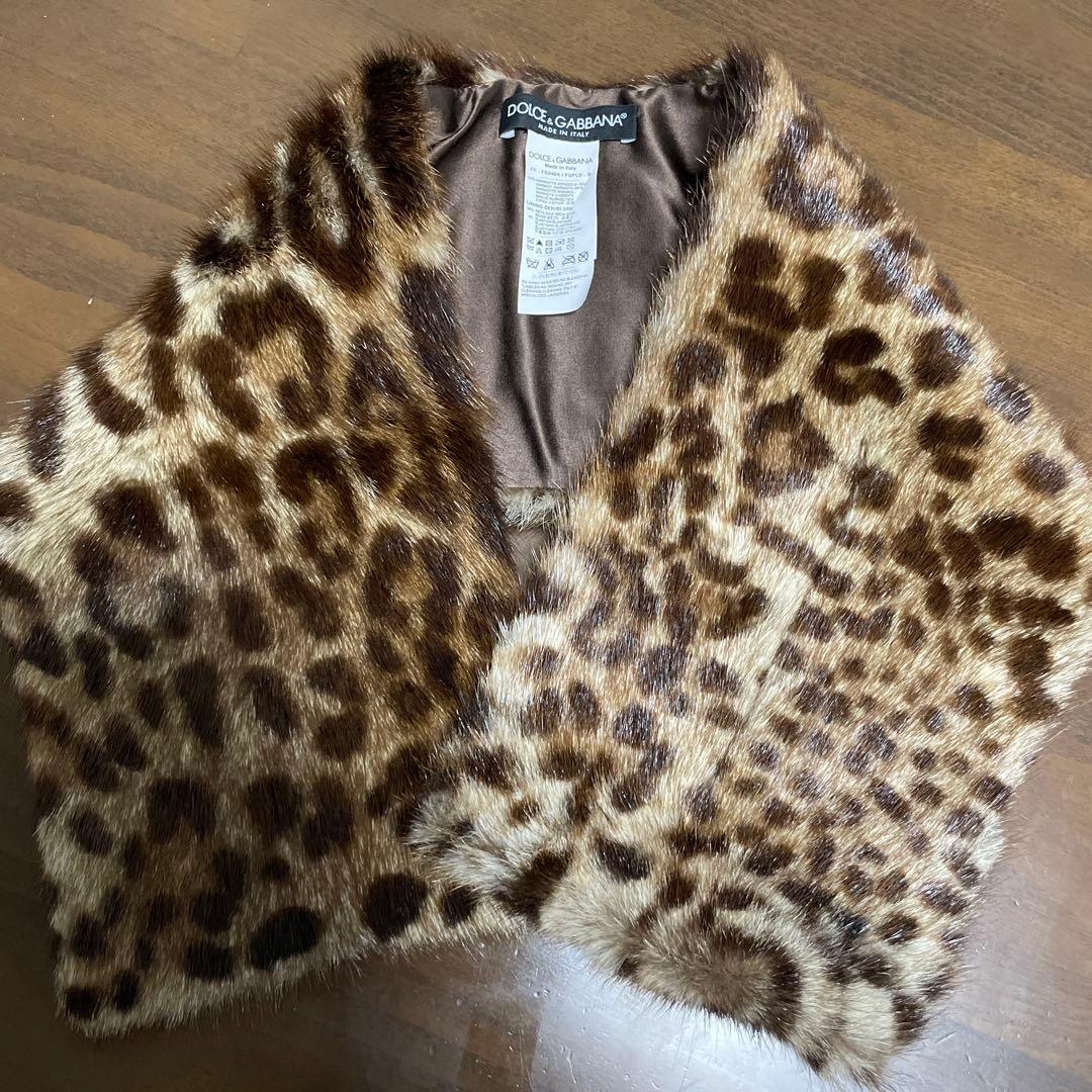 DOLCE & GABBANA ヒョウ柄 ネックウォーマー