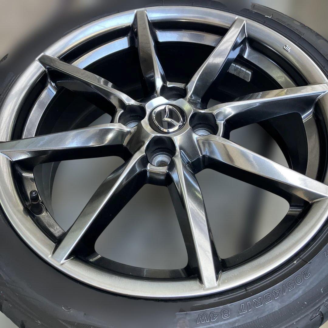 マツダ NDロードスターRF 純正17インチタイヤ&アルミホイール4本セット