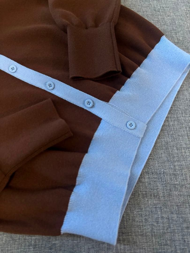 CABaN ニットカーディガン　ダークブラウン　F