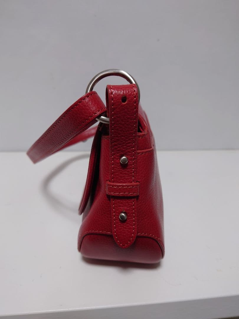 未使用級✨土屋鞄 トーンオイルヌメ クラルテ？ 2way ショルダーバッグ 赤