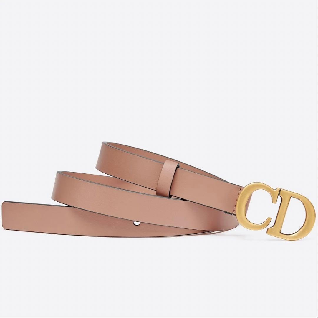 2022年銀座店購入　CDロゴピンクレザーベルト