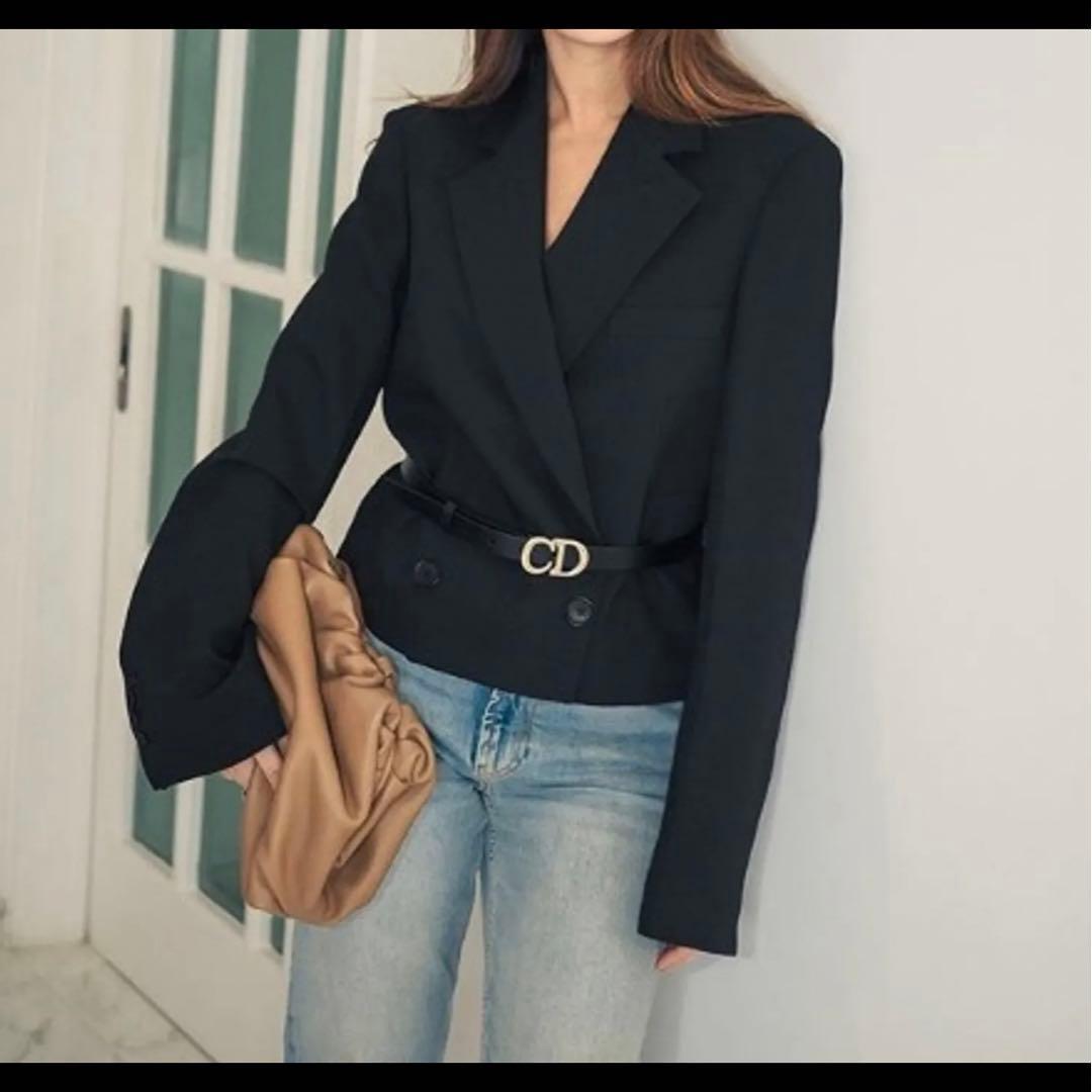 2022年銀座店購入　CDロゴピンクレザーベルト