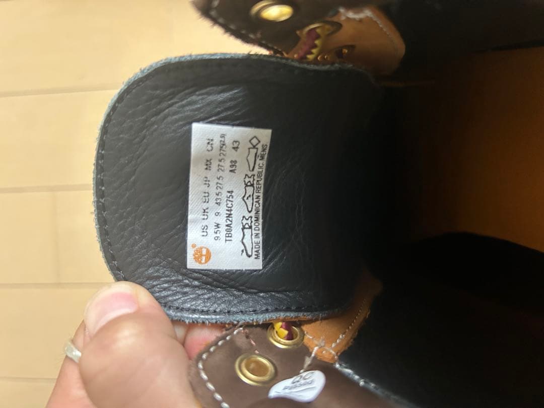 Timberland ブラウン モカシンブーツ US 9.5