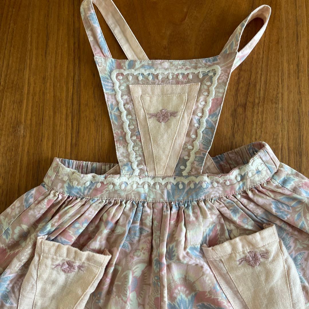 apolina 花柄サロペット2-3y