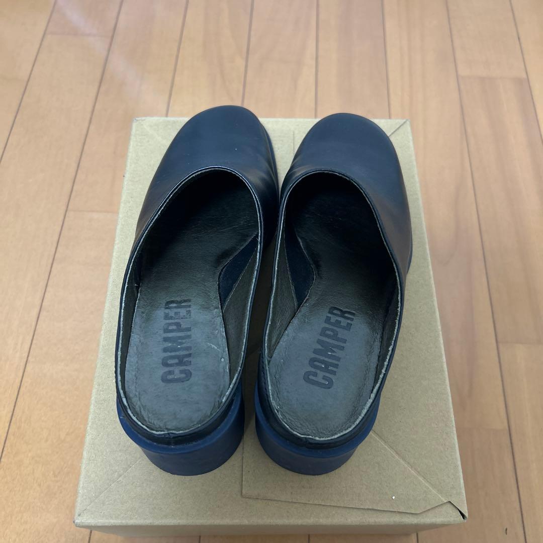 カンペール CAMPER ミュール　サンダル　黒　ネイビー　36 / 23cm