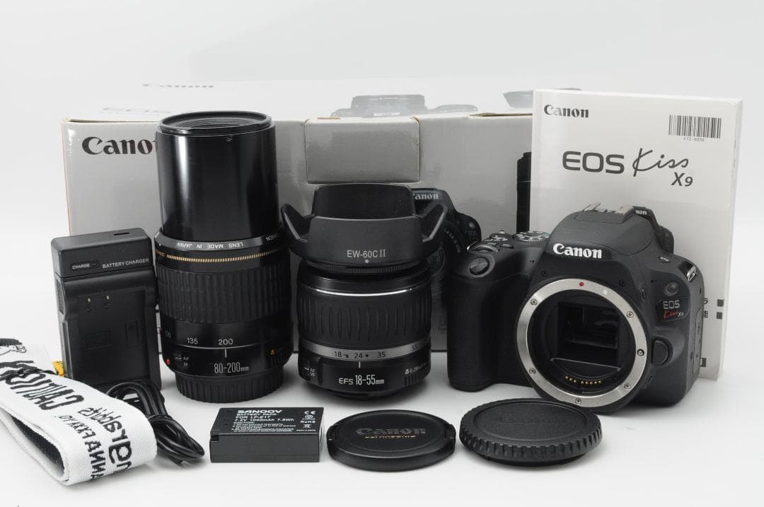 ☆ほぼ新品☆新生活応援☆ Canon EOS Kiss x9 ダブルレンズ